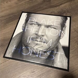 Blake Shelton 'If I'm Honest' Signed Album Cover